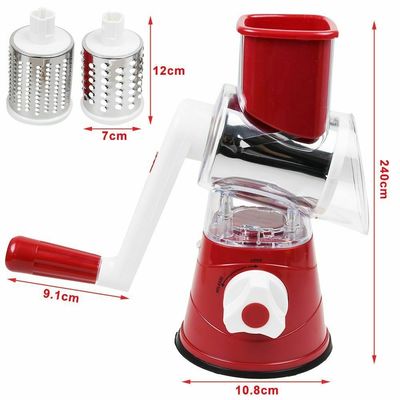 Manual Rotary Cheese Grater Round Tumbling Box Shredder Drum untuk Shredding Sayuran