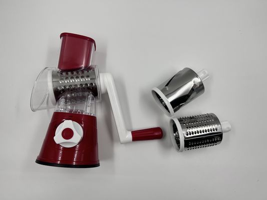 Manual Rotary Cheese Grater Round Tumbling Box Shredder Drum untuk Shredding Sayuran