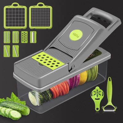 Jadilah kreatif di dapur dengan mesin pemotong buah-buahan Mandolin 12 In 1