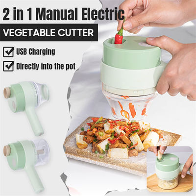 Eropa Portable 4 in 1 Vegetable Cutter Set Smart Gadget Electric Slicer Kitchen Chopper