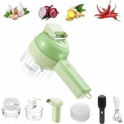 Eropa Portable 4 in 1 Vegetable Cutter Set Smart Gadget Electric Slicer Kitchen Chopper