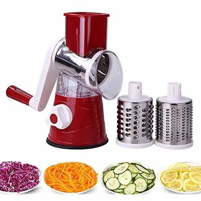 Tingkatkan Dapur Anda dengan ini Manual Rotary Cheese Grater Round Tumbling Box Shredder