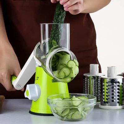 Tingkatkan Dapur Anda dengan ini Manual Rotary Cheese Grater Round Tumbling Box Shredder