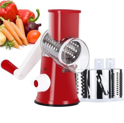 Tingkatkan Dapur Anda dengan ini Manual Rotary Cheese Grater Round Tumbling Box Shredder