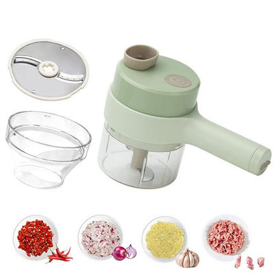 ABS PP PC Stainless Steel Kitchen Chopper Eropa Portable 4 in 1 Set Pemotong Sayuran