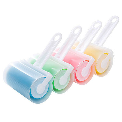 Blue Pet Hair Remover Lint Roller dengan lembaran lengket yang dapat digunakan kembali dan penutup yang bisa dicuci