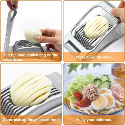 Mesin pemotong telur stainless steel untuk telur rebus yang diiris sempurna dan stroberi berair