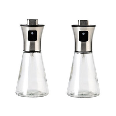 200ml Kapasitas Botol Semprot Minyak Stainless Steel untuk memasak dan kegiatan di luar ruangan