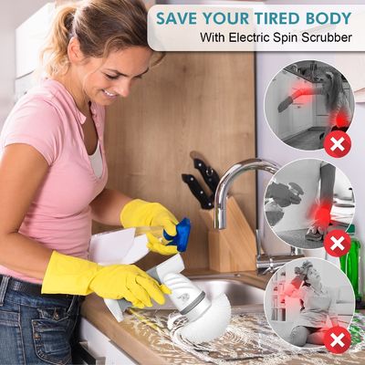 Say Hello to a Sparkling Kitchen Electric Cleaning Brush for Cooking/Baking/Barbecue Mengucapkan Hello ke Sikat Pembersih Listrik Dapur yang Berkilau untuk Memasak/Membuat Roti/Barbecue