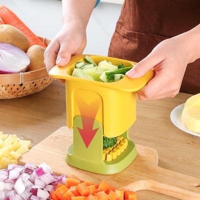 2 dalam 1 Vegetable Chopper mengiris mengiris manual pemotong press bawang putih dll stainless steel