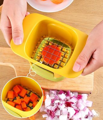 2 dalam 1 Vegetable Chopper mengiris mengiris manual pemotong press bawang putih dll stainless steel