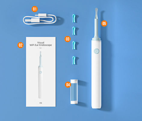 3.9mm HD Otoskop Telinga WiFi Digital dengan Fungsi Arah AI dan Konektivitas WiFi