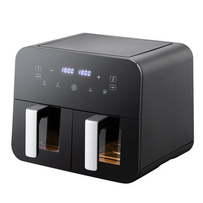 9L Touch Screen Double Air Fryer Listrik Deep Fryer Smart Rack Tanpa Minyak Rumah Tangga