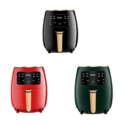 Fungsi Dengan Indikator Cahaya 4.5L 6L Non-Lapisan Masak Permukaan Air Fryer Tanpa Minyak