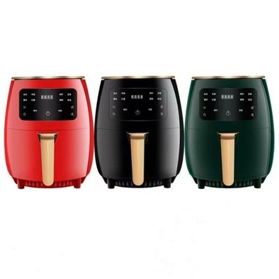 Fungsi Dengan Indikator Cahaya 4.5L 6L Non-Lapisan Masak Permukaan Air Fryer Tanpa Minyak