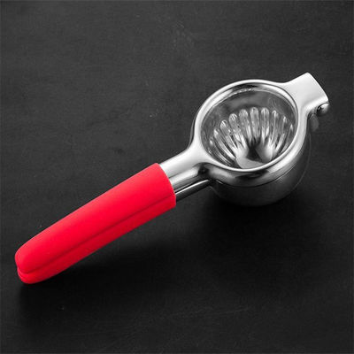 340G Lemon Citrus Press Juicer dengan konstruksi stainless steel dan pegangan silikon lembut