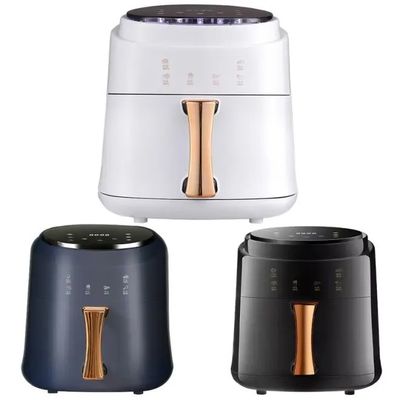 6L 3L Touch Screen Double Air Fryer Listrik Deep Fryer Oven Smart Rack Tanpa Minyak Air Fryer Plastik