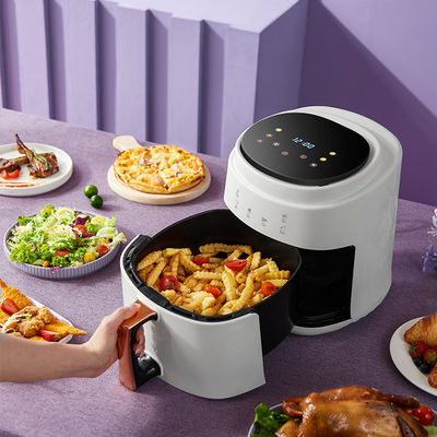 6L 3L Touch Screen Double Air Fryer Listrik Deep Fryer Oven Smart Rack Tanpa Minyak Air Fryer Plastik