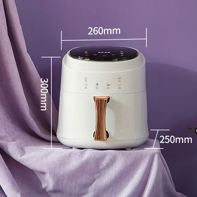 6L 3L Touch Screen Double Air Fryer Listrik Deep Fryer Oven Smart Rack Tanpa Minyak Air Fryer Plastik