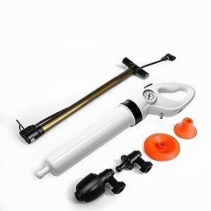 ABS karet Drain Blaster Gun untuk Toilet Plunger Tekanan Tinggi dan Sink Pipe Dredging