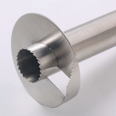 Mesin pemotong buah manual stainless steel hitam dengan pisau tajam dan pegangan yang bisa dilepas