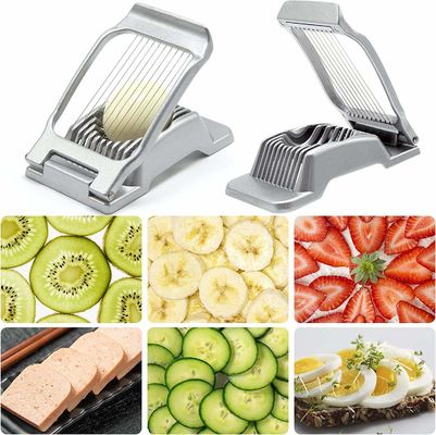 Pengiris Telur Stainless Steel Wire Pengiris Telur untuk Pemotong Telur Rebus Mesin Cuci Piring Aman