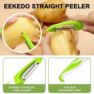 Aman Sayuran Prep Diisi Peeler Julienne Peeler dan Mandolin Slicer di 19 * 2.5 * 2cm Ukuran