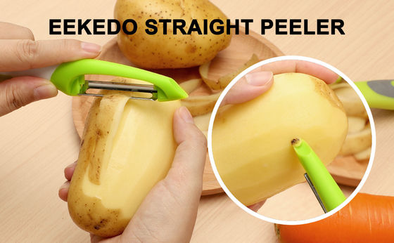 Aman Sayuran Prep Diisi Peeler Julienne Peeler dan Mandolin Slicer di 19 * 2.5 * 2cm Ukuran