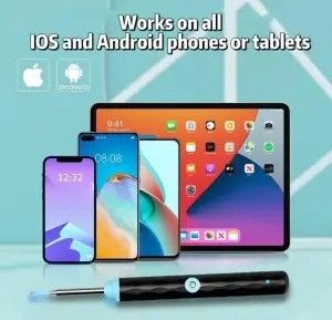 Home Cleaning Ear Wax Removal Kit dengan 1296P Otoscope Ear Cleaner Camera dan Light