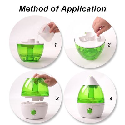 Silent Humidifier Kapasitas 1.0-2.5L untuk Rumah dan Ruang Bayi Perlindungan Kekurangan Air