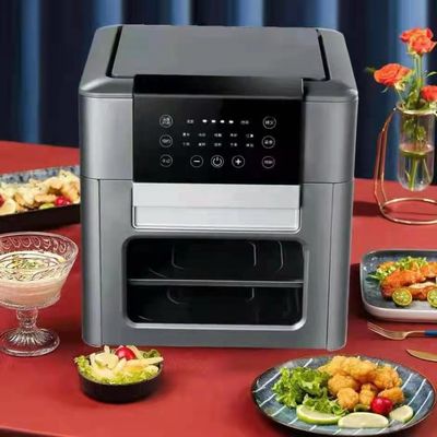 Bahan Non-Lapisan PTFE 12L 15L Liter Digital Air Fryer Daya 360 Digital Manual Oven