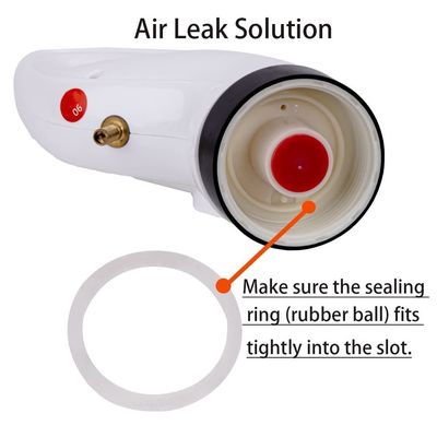 ABS Rubber Toilet Plunger untuk 930g Drain Unblocker dan High Pressure Air Blaster