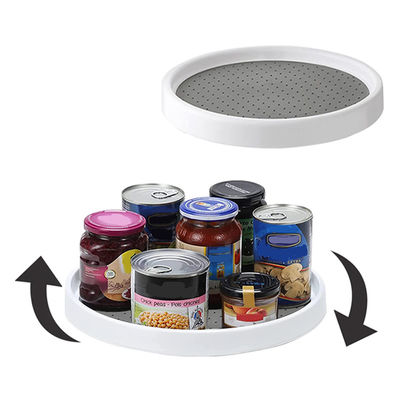 Plastic Kitchen Turntable Organizer untuk Barang Rempah-rempah dan Penempatan Buah Standing Type