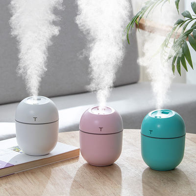 220ml Portable Ultrasonic Air Humidifier dengan LED Night Lamp dan USB Aroma Diffuser