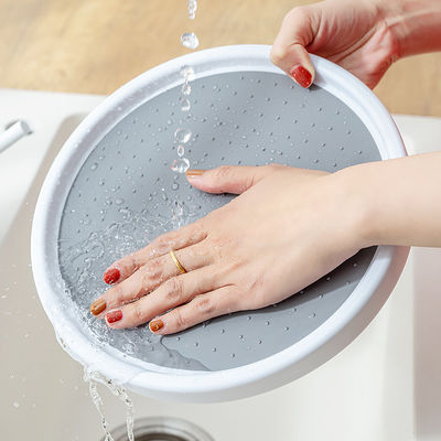 2 Lapisan Rempah-rempah Dapur Rak penyimpanan berputar untuk akses mudah ke rempah-rempah dan peralatan toilet