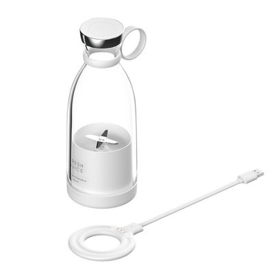 Portable Rechargeable USB Blender Juicer 350ml 4 Blades Pink Mini Electric untuk perjalanan