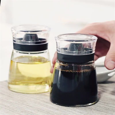 Botol Semprot Minyak Kaca Transparan 170ML Set Minyak Cuka untuk Perlengkapan Dapur 425g