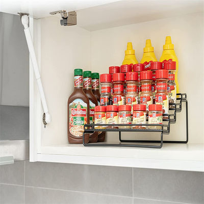 28.8*15.5*29.8cm Lacquer Spice Rack Organizer untuk Dapur Countertop Kamar Mandi