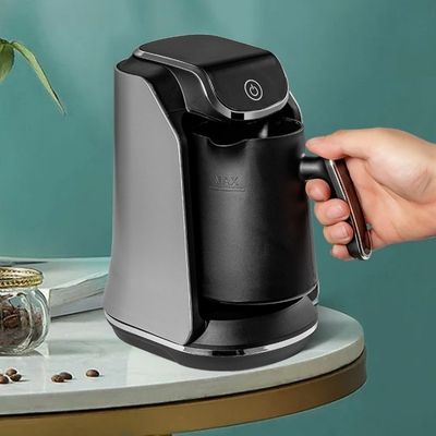 Mesin pembuat kopi Turki listrik dengan filter dan pelat pemanasan yang dapat digunakan kembali