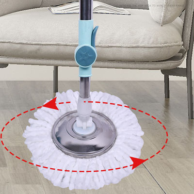Stainless Steel Wringer 360 Spin Easy Clean Cyclone Set Mopp dan Ember Pembersih Lantai