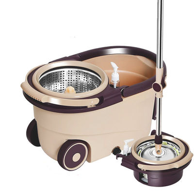 360 Degree Rotating Microfiber Spinning Mop and Bucket Set untuk Pembersihan yang Bisa Disesuaikan