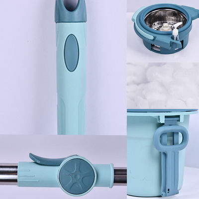 360 Degree Rotating Microfiber Spinning Mop and Bucket Set untuk Pembersihan yang Bisa Disesuaikan