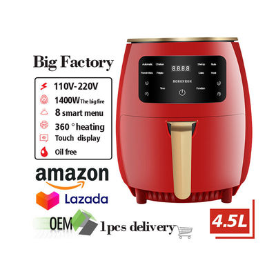 One Touch Digital Control Air Fryer Tidak Perlu Minyak Sempurna untuk Pesta Pakaian Rumah Plastik