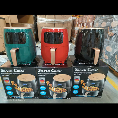 Customized 1400W 6L Kapasitas Multi-Fungsi Air Fryer Pot untuk Membuat Goreng Makanan