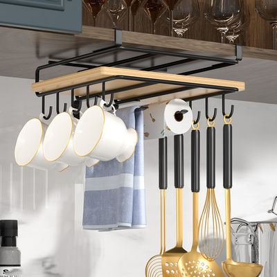 Multifungsi rumah tangga dapur penyimpanan stainless steel dinding kabinet gantung rak