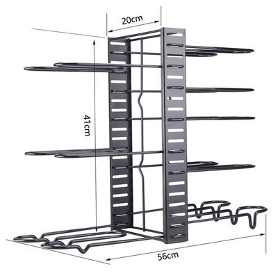 Pot dan Pan Organiser 8 Tier Rack dengan 3 Metode DIY