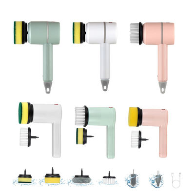 Sink Brush Listrik 6 dalam 1 Handheld Bathtub Brush untuk kamar mandi dan dapur pembersihan