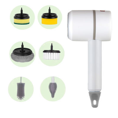 Sink Brush Listrik 6 dalam 1 Handheld Bathtub Brush untuk kamar mandi dan dapur pembersihan