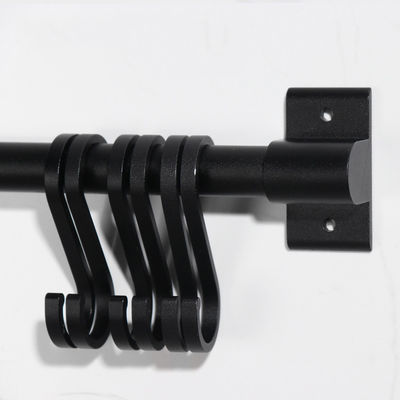 Novelty Hooks 30cm Metal Rod Non Perforated Spice Storage untuk peralatan dapur menggantung