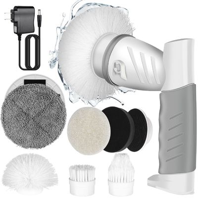 Sponge Style 5 in 1 Sikat Pembersih Listrik untuk Kamar Mandi Bak Mandi dan Cuci Piring